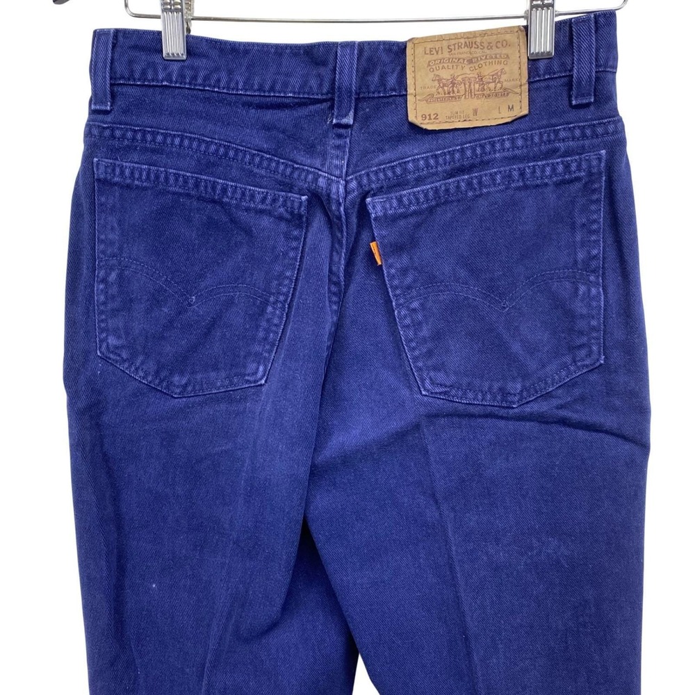 Levi's 912 Slim Fit Tapered Leg Orange Tab Blue Violet Jeans Womens 11 M USA VTG